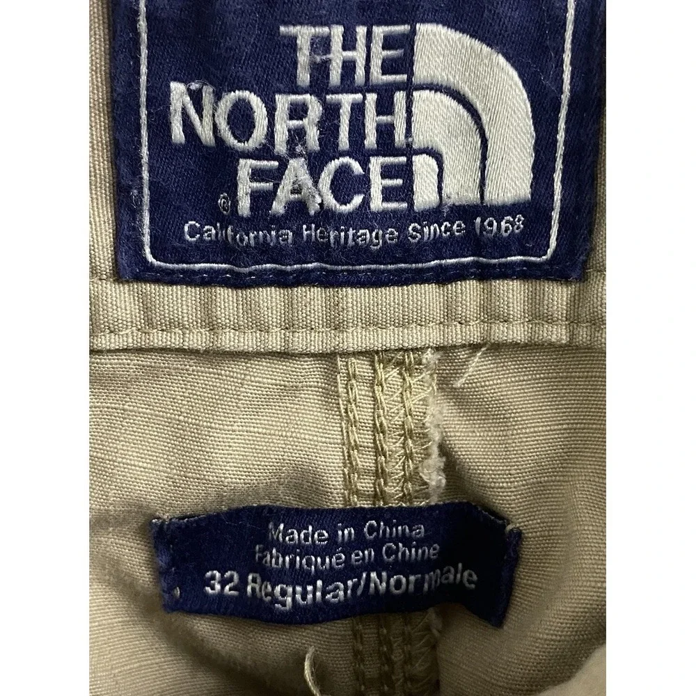 The North Face‎ Mens Tan Checkered Lightweight Cargo Outdoors Hiking Shorts 32R